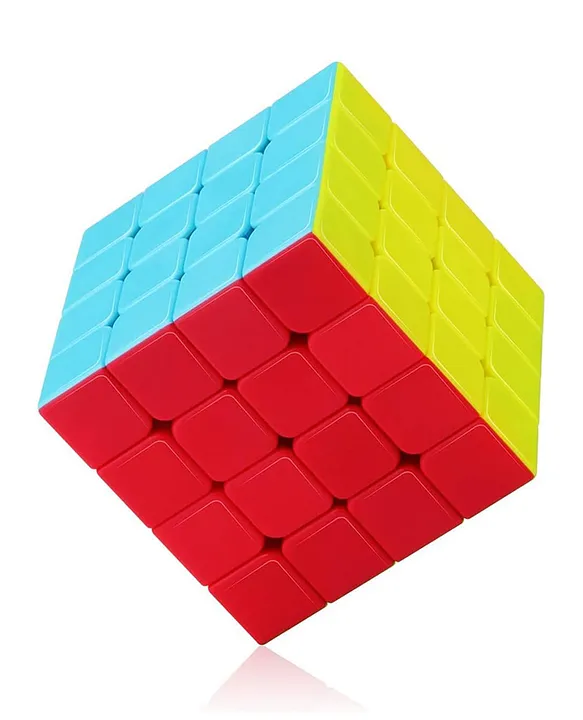 Sanjary 4x4 Speed Cube Smooth and Stickerless Multicolor
