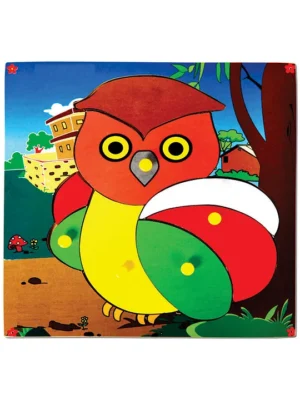 Theme Puzzle Owl Multicolor