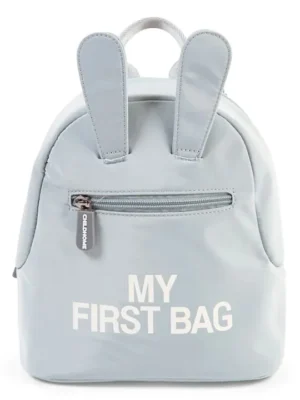 Childhome Kids My First Bag Grey/Offwhite 9 Inches