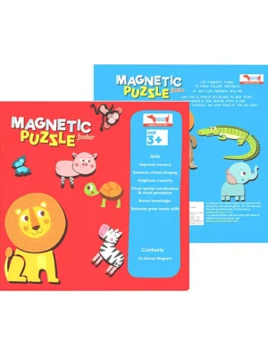 CocoMoco Kids Magnetic Puzzles for Kids 30+ Pieces Animal Puzzle Birthday Return Gifts for Kids