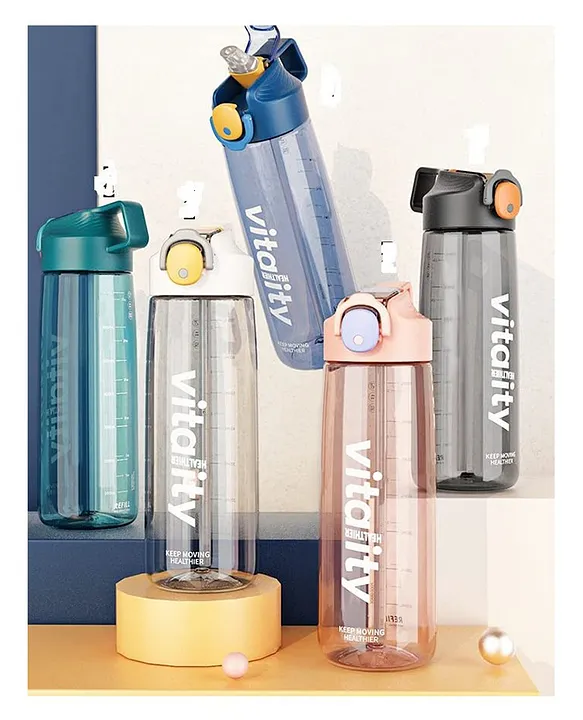 Tritan Vitality Design Water Bottle BPAFree for Kids & Adults 760 ML Color May Vary