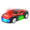 Wishkey WISHKEY Plastic Car Bump and Go Toy for Kids Battery Operated Racing Car Toy with Flashing Lights and Music Toy Car with Dancing Hood Multicolor 3+ Years (Pack of 1)