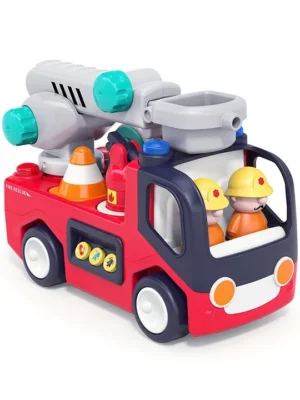 NEGOCIO Educational Interactive Fire Station for Toddlers Sound Lights COLOR MAY VARY