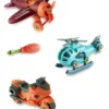 YAMAMA 3 In 1 DIY Assembly Series Vehicles Toy With Airplane Helicopter Bike And Screwdriver Learning STEM Toys For Kids Pack of 3 Multicolor