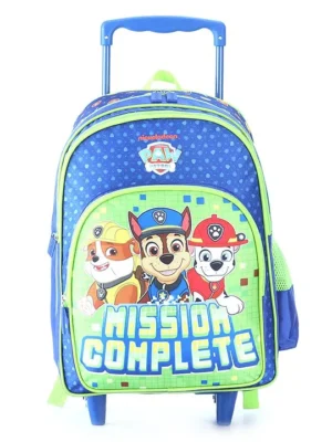 Paw Patrol Inspired School Trolley Bag for Little Rescuers Paws and Adventures Blue 16 Inches