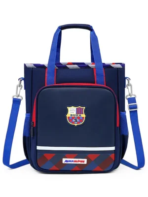 Little Surprise Box Soccer theme Shoulder Backpack style Bag Blue Height 16.9 cm