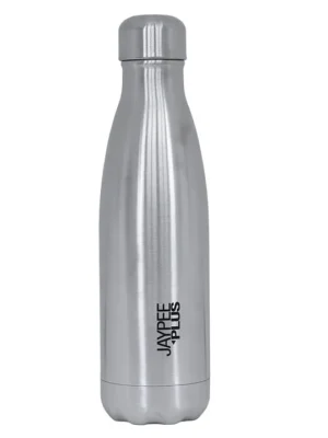 AlPha Vacuum Insulated Stainless Steel Hot & Cold Water BottleBIS Certified Rust & Leak Proof 1000ml Metallic