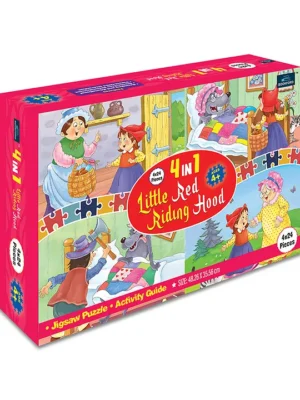 Bookford 4 In 1 Little Red Riding Hood Jigsaw Puzzle 96 Pieces