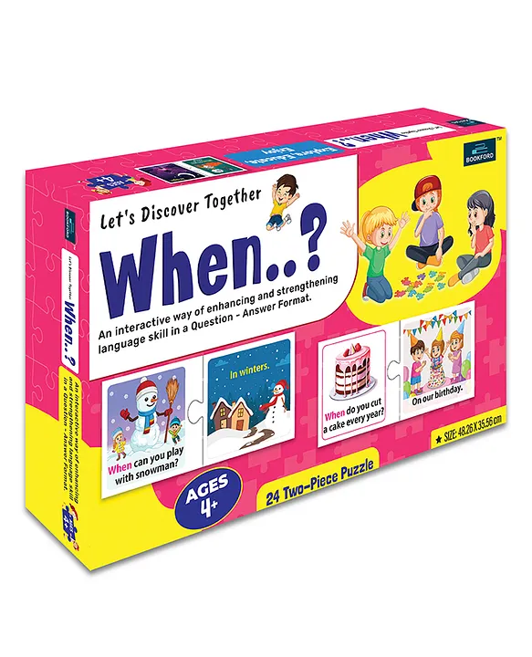 Bookford Let Discover Together When Jigsaw Puzzle 48 Pieces