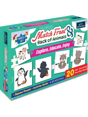 Bookford Match Front & Back Of Animals 40 Pieces