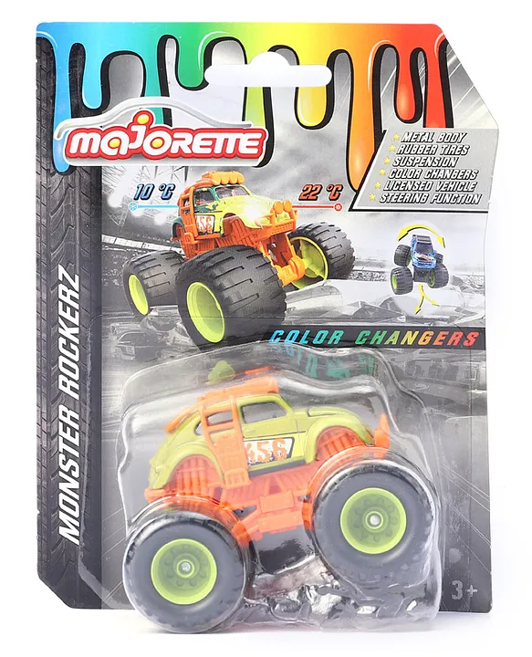 Simba Majorette Monster 456 Rockerz Color Changers DIe Cast Free Wheel Monster Truck Multicolour