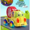 Babyhug 4 in 1 Bump & Go Construction Series Carrier Truck Rolling Eyes Lights & Music Rattling Sound Spatial Awareness Cause & Effect Free Wheels Handeyecoordination Green