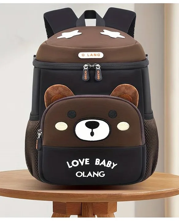 YAMAMA Bubu Bear Cute Luxury Bucket Backpack For Kids And Toddlers Warterproof Lightweight Spine Protection Backpack With Reflective Design For Kids Premium Design Bag For Kids Best For Pre School Kindergartens Picnic And Holidays Height 9 Inches