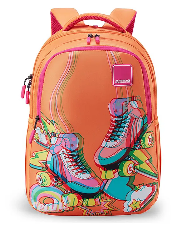 American Tourister Ollie 3.0 Backpack Glyph Orange 17.5 Inches