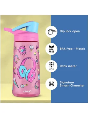 Flip Lock Tritan Water Bottle Miss Butters 550 ml