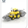 Aditi Toys Plastic Construction Vehicles Set Toy For Kids Friction Power Toys Set For Boys Road Roller Bulldozer Digger Tractor Cement Steamroller Crane Sandbox Truck Toy (Road Roller)