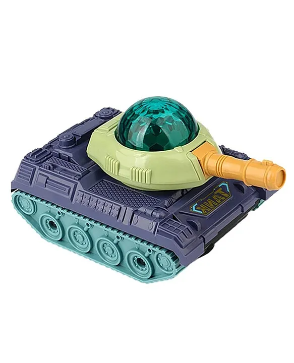 SANJARY Sanjary Cartoon Tank Missile Car With Universal Forward Motion & Rotation Toy for kids Color May Vary