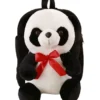 Frantic Premium Quality Soft design Full Body Black Panda Furr Bag for Kids height 14 inches