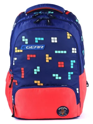 Gear Gambol Backpack Blue & Red 18 Inches