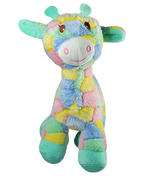 Giraffe Plush Toy Stuffed Animal Plushie Doll Safari Animals Hugging Toy Present for Every Age & Occasion Multicolor Height 25.4 cm
