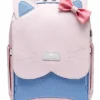 StarAndDaisy Kids School Backpack Cute Cartoon Cat Shaped Backpacks For Girls Kitty School Bags Pink & Blue