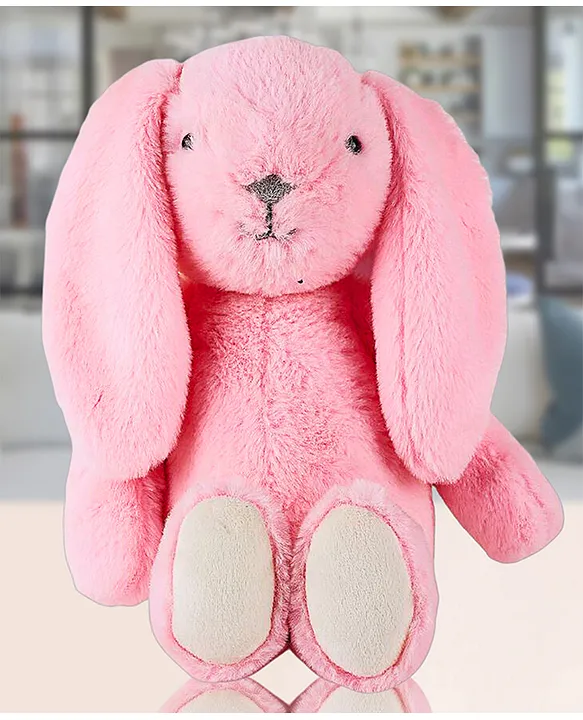 SHAPZE Lily Pink Bunny A Fluffy Companion for Cuddles and Playtime Pink Height 26 cm
