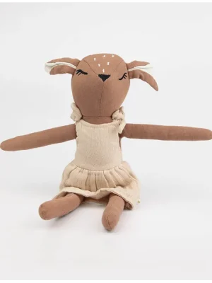 Cuddly Buddies Baby Deer Soft Toy Safe for Babies Handmade with Natural Materials Animal Soft Toy For Boys & Girls EcoFriendly