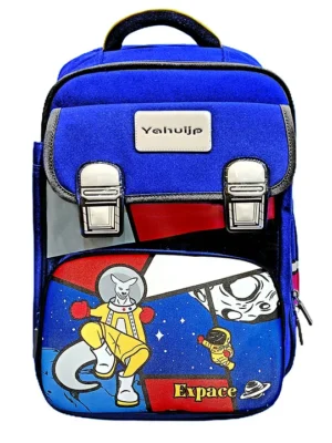 Little Surprise Box Kangaroo Theme School backpack for kids with Additional Sling bag and comfortable cushion padding Royal Blue Blue 15 Inches