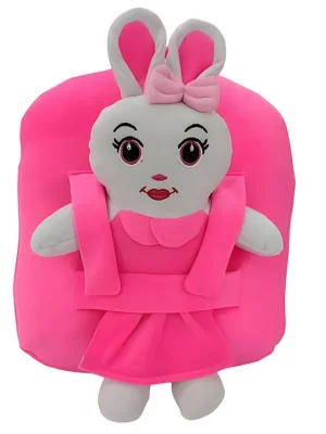 Delicado Premium Quality Soft design Pink Doll shape school Bag for Kids 14.5 Inches