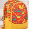 Novex NOVEX SNUGON Dino Printed Kids School Bag For Boys/Kids Backpack (Red 15 Inch)