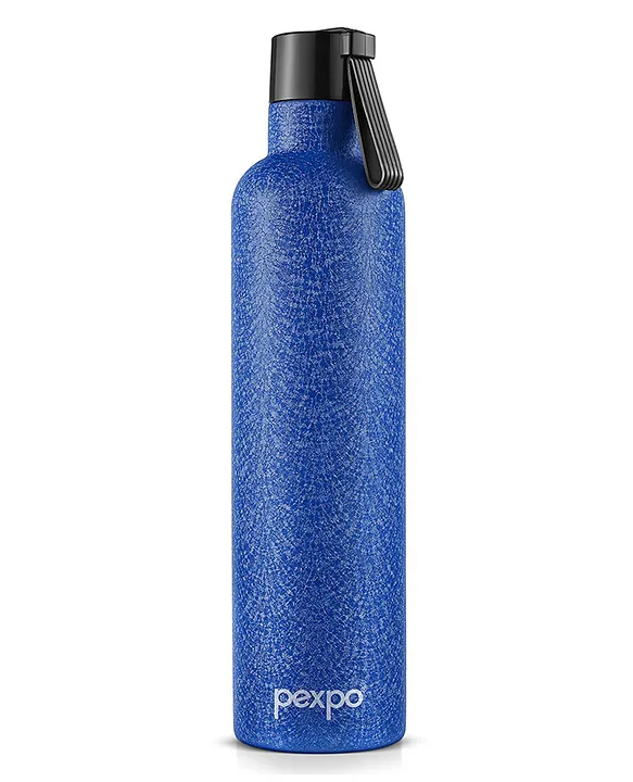 Oslo Hot & Cold Stainless Steel Water Bottle Thermosteel FlaskVacuum Insulated ISI Certified 750ml Blue Gift for Girls & BoysOffice Home Gym Adults