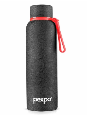Bravo Hot & Cold ISI Certified Flask 1Yr Warranty Stainless Steel Water Bottle 700ml Black Thermoflask Office Gym Travelling Home School Adults & Kids