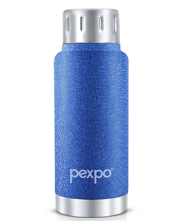 Cameo Hot & Cold 300ml Stainless Steel Water BottleBlue Vacuum Insulated Leak proof & BPA Free Screw Cap Office School Gym & TravellingMen Women & Kids