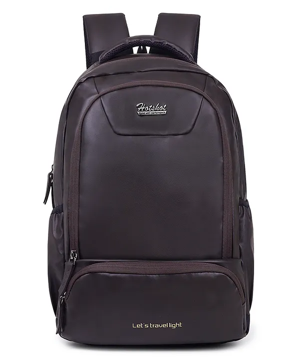 Hotshot Hot Shot Bags Vintage Series 1387 28 L Faux Leather Water Resistant Anti Theft Laptop Backpack Office Backpack College Backpack 18 Inches