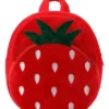 Frantic Premium School Bag Red Strawberry for Kids 14 Inches