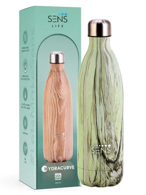 Hydra Curve Stainless Steel Water Bottle Silken Smoke 1000 ml