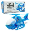 SANJARY Sanjary Battery Operated Bump and Go Helicopter with 3D Light & Sound Toy for kids Color & Design May Vary