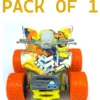 NEGOCIO Negocio Mini Four Wheel Off Road Vehicle Double Inertia Rotary Stunt Roller Motorcycle Pack of 1 Color May Vary