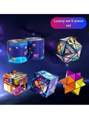 Magic Cube Educational Toy for Kids 3D Geometric Changeable Magnetic Magic Cube For Kids