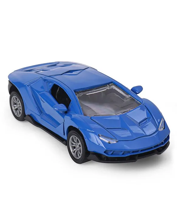 KIDS FUN Toys Kids Fun Toys Pull Back 1:32 Die Cast Sport Toy Car Blue