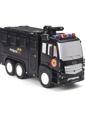 Toyzone Friction Powered Police Patrol Truck Rapid Force Black