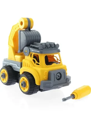 little fingers Little Fingers DIY Assembly Excavator Yellow 2 Pieces