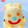 Play Nation Smile Print Soft Toy Bag1 Main CompartmentLong lasting and Durable Zippers For School Travel and OutdoorsYellow 11inches