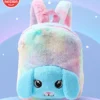 Play Nation Blue Dog Soft Toy Bag1 Main CompartmentLong lasting and Durable Zippers For School Travel and OutdoorsMulticolor 11inches