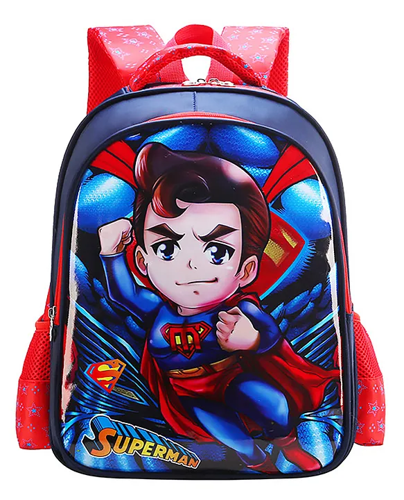 SYGA Kids BackpackCute Cartoon Design School Bag Suitable for Elementary School Student Superman Height 14.9 Inch
