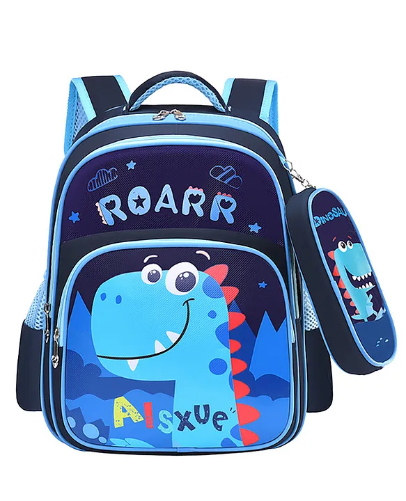 SYGA Kids School Bag Cute Cartoon Design Large Backpack With Pencil Case Suitable for Primary School Student Height 16.53inch (Little Dinosaur)