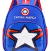 SYGA Kids Captain America Cartoon School Bag Breathable Waterproof Backpack for Kindergarten and Preschool Students Height 11.81inch (Blue)