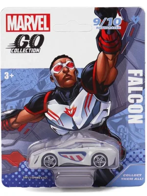 Marvel GO Pull Back Falcon Rapid Racer Wave 2 Single Car White