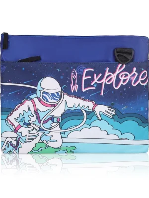 Echo Boomers Ocean Blue TieDye Messenger Bag Ideal for the student who values both aesthetics and practicality this bag provides ample storage and a sleek look 12 Inch