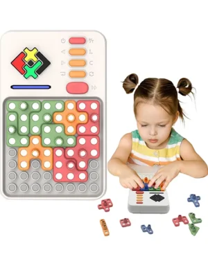 Super Blocks Pattern Matching Puzzle Games 1000+ Challenges Brain Teaser Toys 16 Pieces